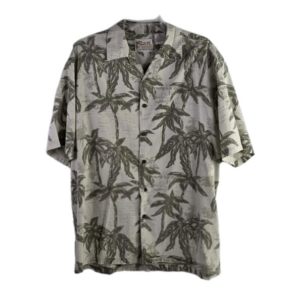 Thumbs Up Mens XL Hawaiian Floral Short Sleeve Button Down Shirt - Thumbnail 9