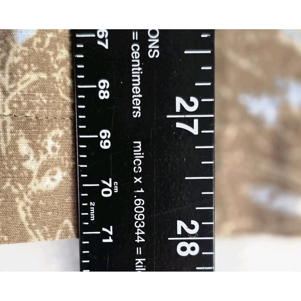 Daniel Cremieux Men's Medium Brown Paisley Short Sleeve Button Up Shirt - Thumbnail 5