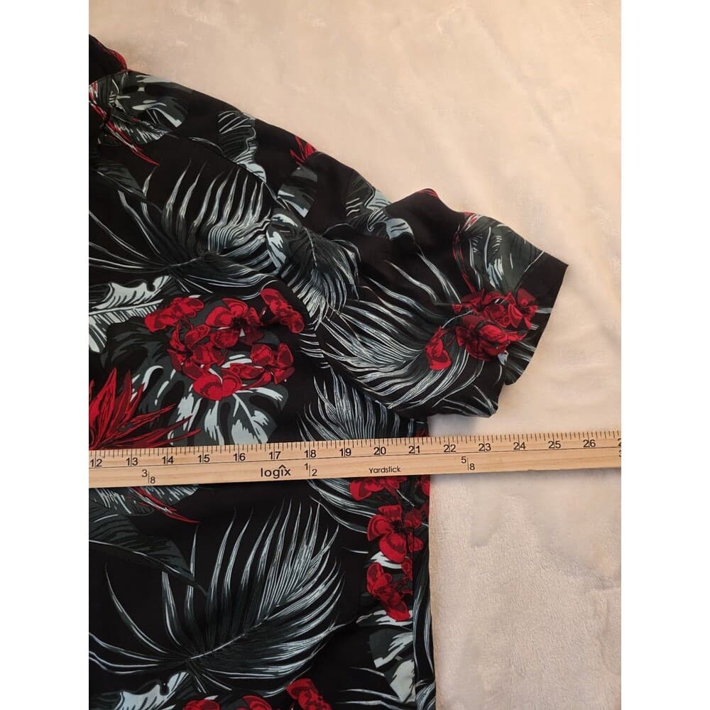 Denim & Flower Men's Large‎ Ricky Singh Floral Paisley Short Sleeve Shirt - Thumbnail 3