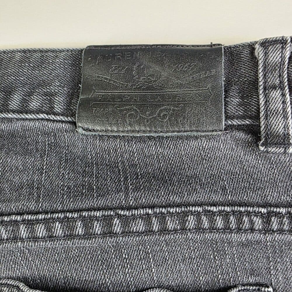 Lauren Ralph Lauren Women's Sz‎ 12 Classic Bootcut Black Denim Jeans - Thumbnail 3