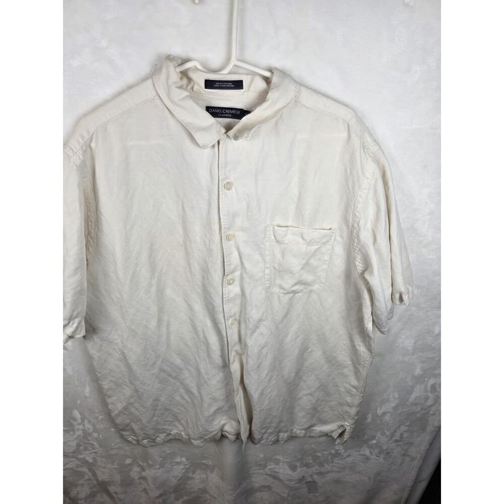 Daniel Cremieux‎ Men's XL Silk & Linen Shirt - Thumbnail 8