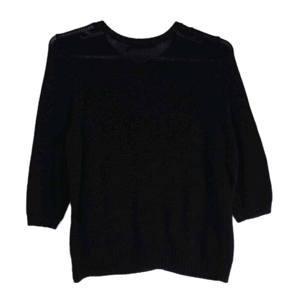 Ralph Lauren Women’s 1X Black Cable Knit Long Sleeve Cardigan Sweater - Thumbnail 3