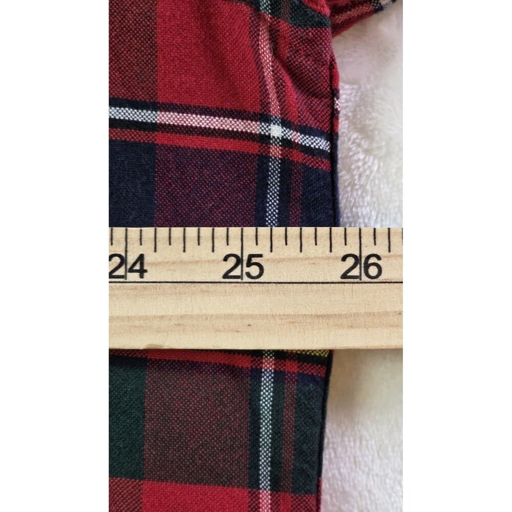Vintage Tommy Hilfiger‎ Men's XL Blue Plaid Long Sleeve Shirt - Thumbnail 4