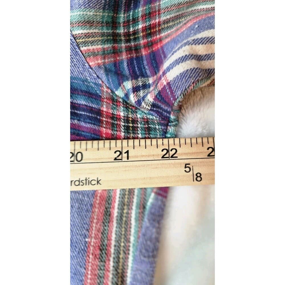 Vintage‎ 80s Mens XL Wrangler Western Pearl Snap Plaid Long-Sleeve Shirt - Thumbnail 5