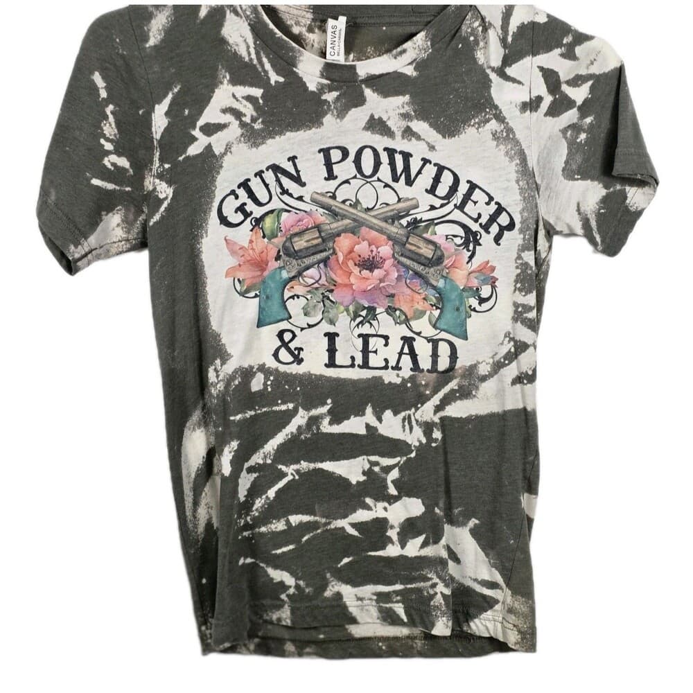 Gildan Women's Small Gun Powder And Lead Graphic Short Sleeve T-Shirt - Thumbnail 6