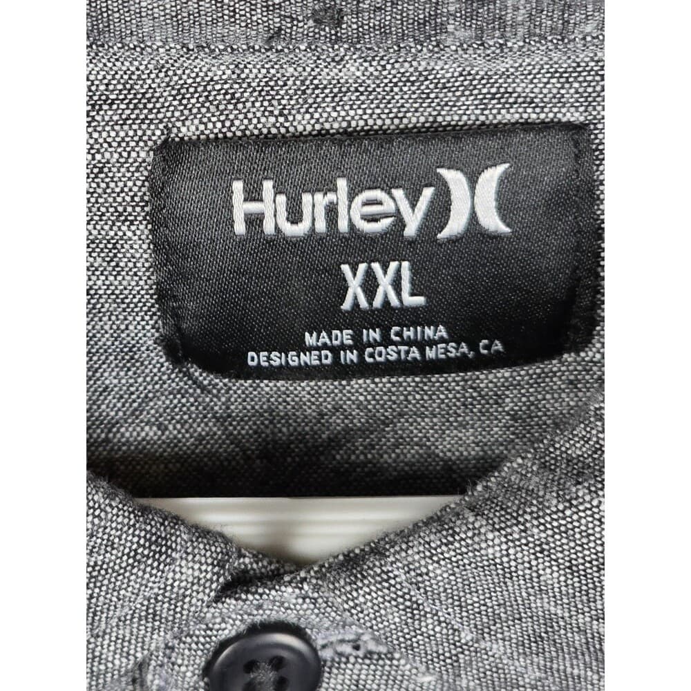 Hurley‎ Size Men's XXL Gray Pineapple Stretch Short Sleeve Shirt - Thumbnail 2