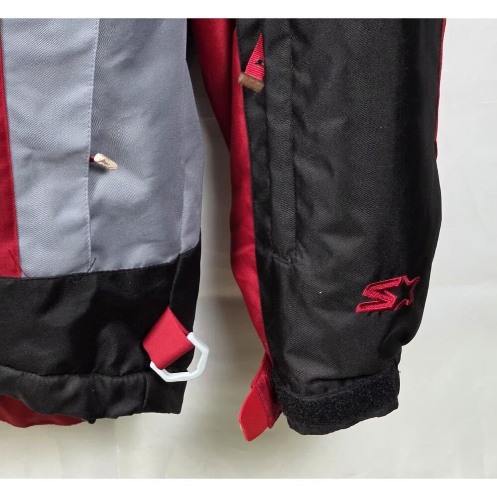 Vintage Starter‎ Men's Medium Red / Black Puffer Jacket - Thumbnail 4