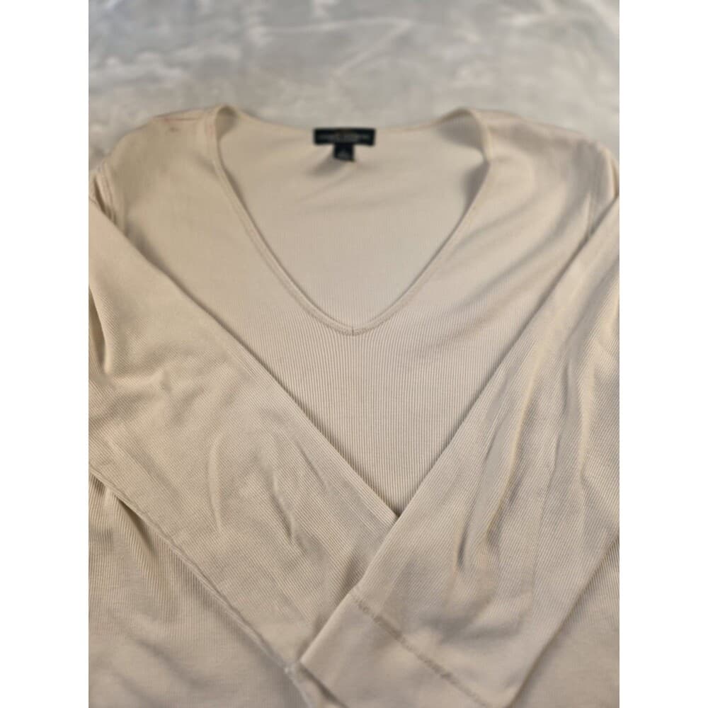 Lauren Ralph Lauren Women's Large‎ Cream Top - Thumbnail 4