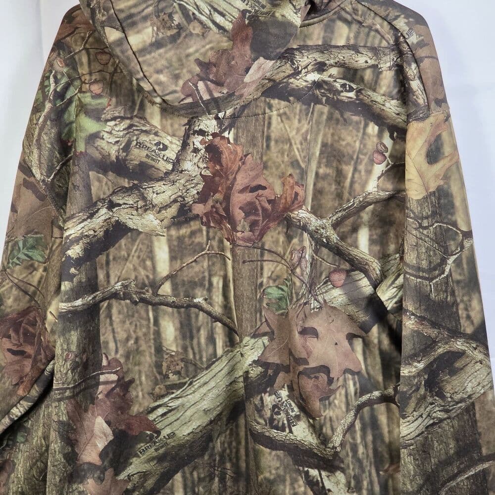 Vintage Mossy Oak Mens XXL Distressed Camouflage Hoodie * Missing Tag * - Thumbnail 3