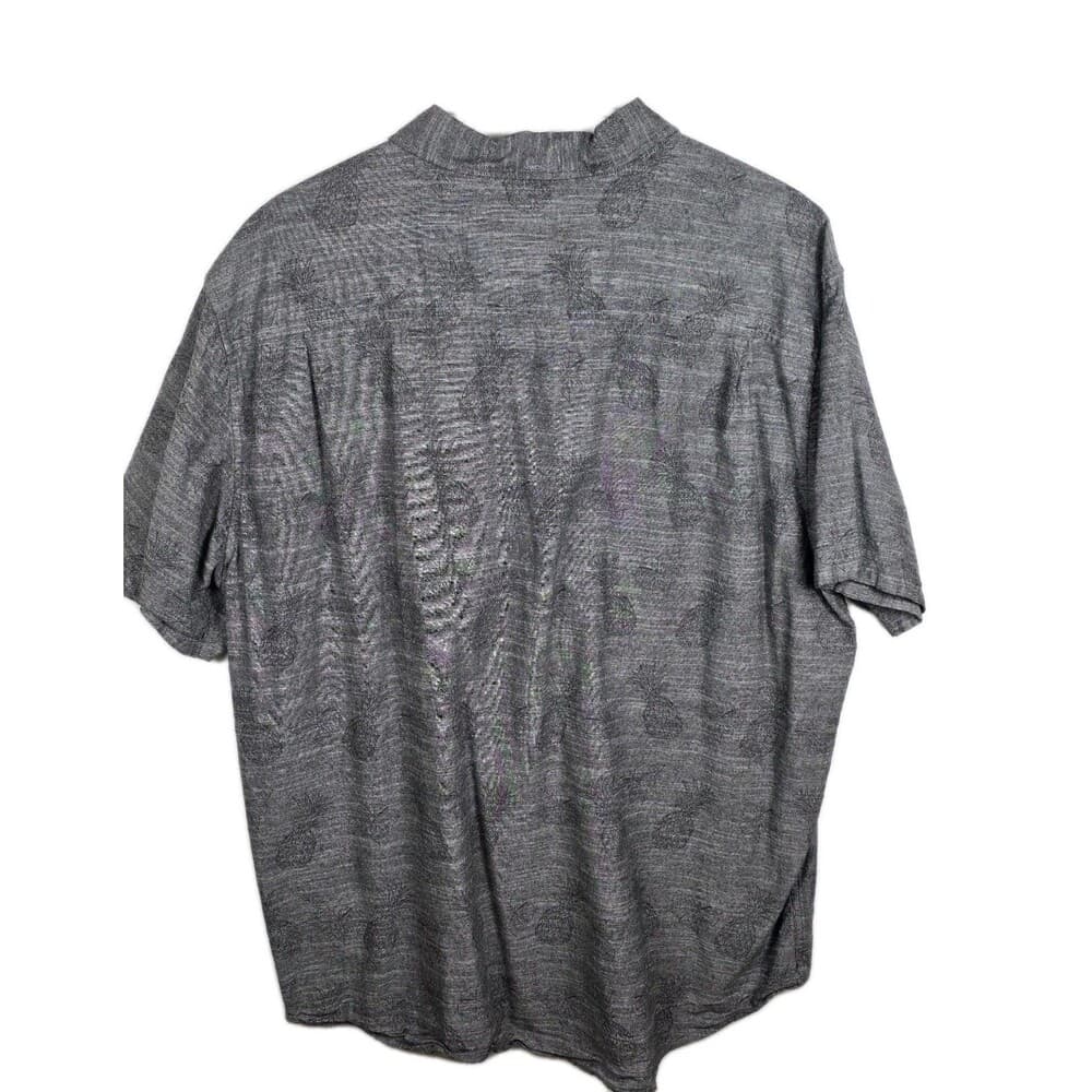 Hurley‎ Size Men's XXL Gray Pineapple Stretch Short Sleeve Shirt - Thumbnail 5
