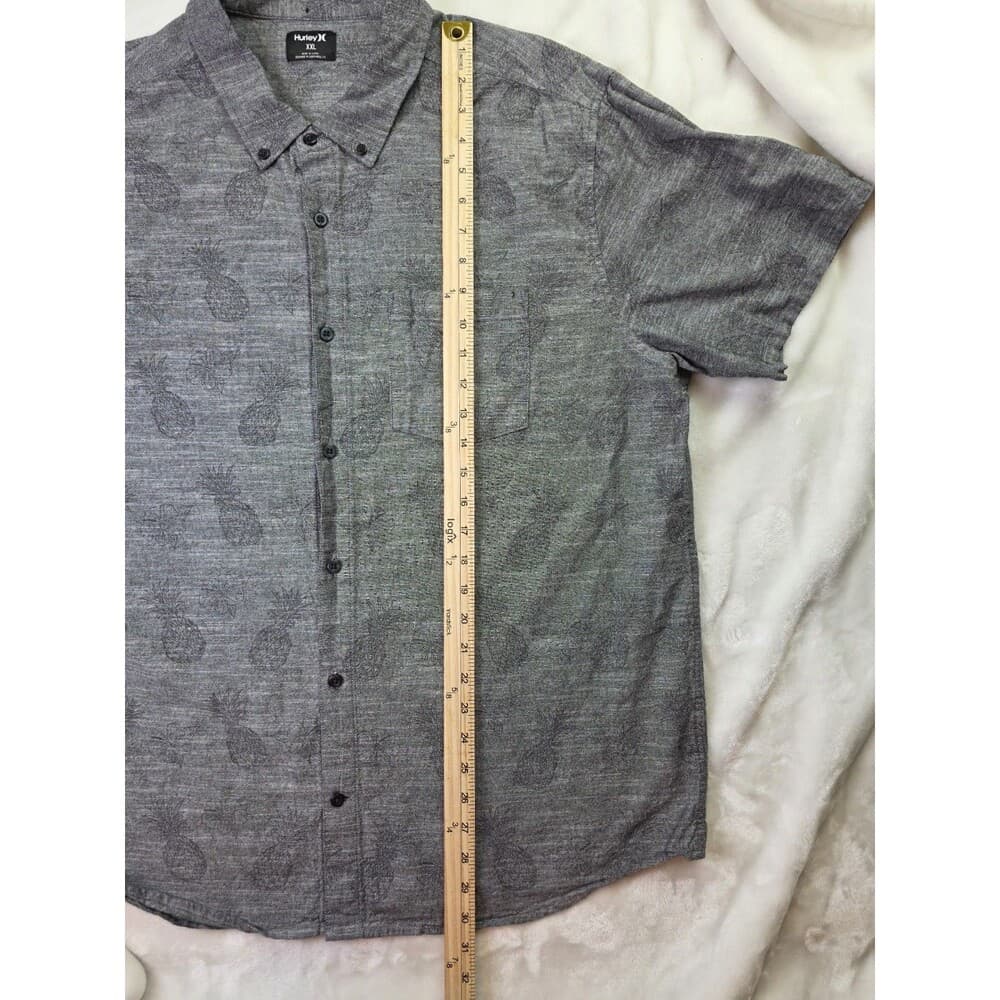 Hurley‎ Size Men's XXL Gray Pineapple Stretch Short Sleeve Shirt - Thumbnail 6