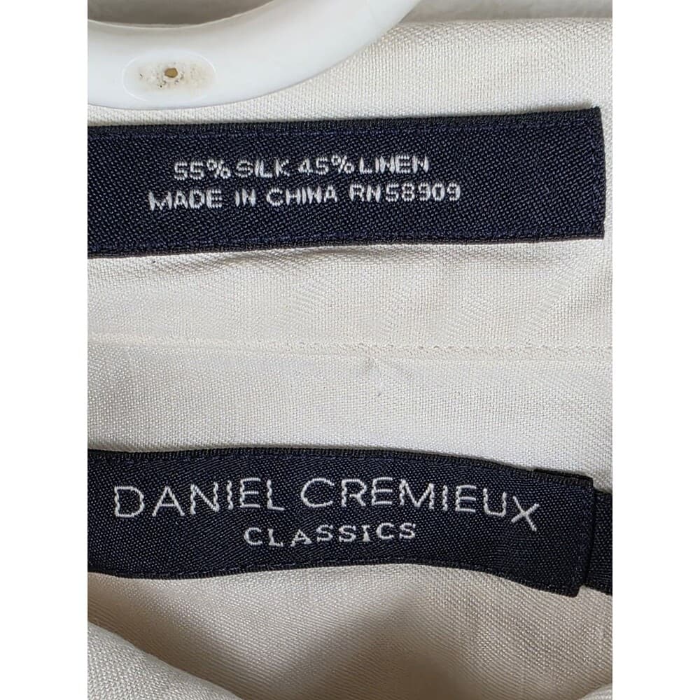 Daniel Cremieux‎ Men's XL Silk & Linen Shirt - Thumbnail 4
