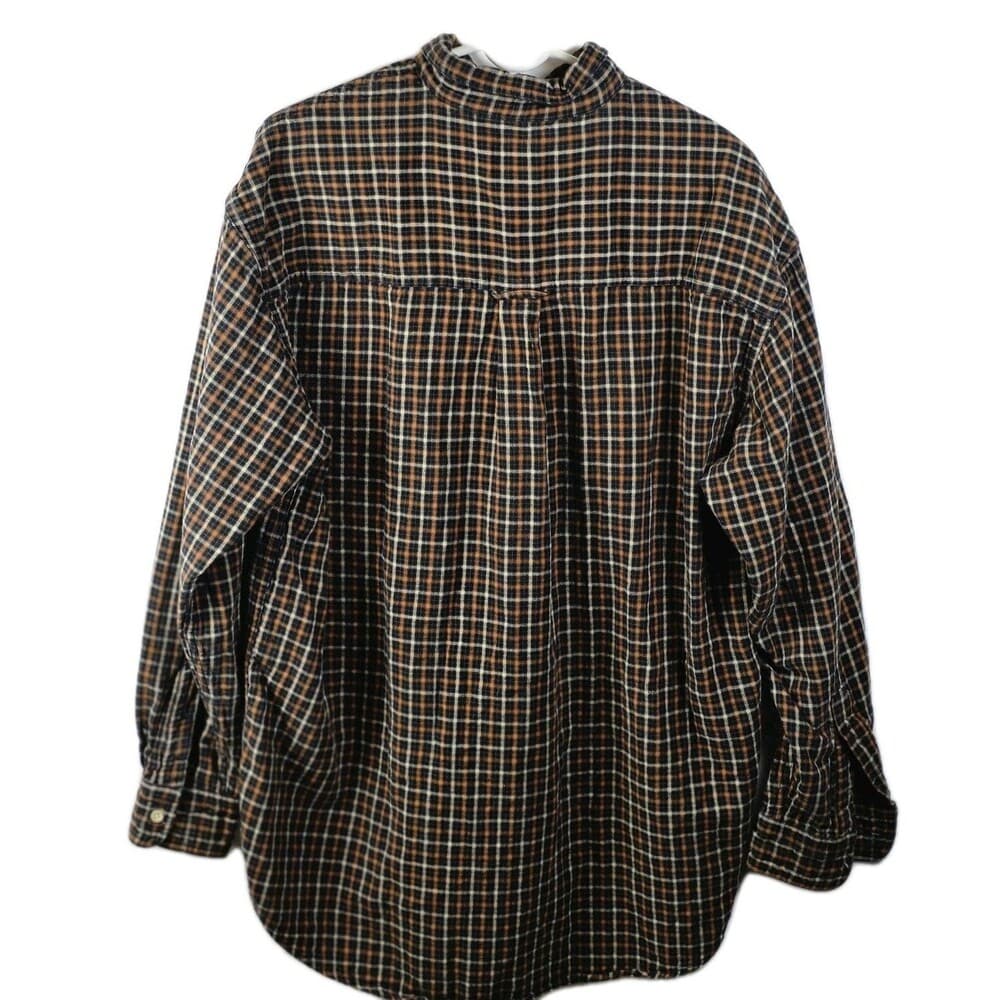 Chaps Performance Men's Large Plaid Flannel Button Up Long Sleeve Shirt - Thumbnail 6