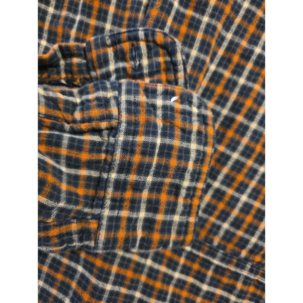 Chaps Performance Men's Large Plaid Flannel Button Up Long Sleeve Shirt - Thumbnail 7