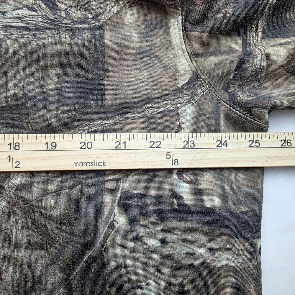 Vintage Mossy Oak Mens XXL Distressed Camouflage Hoodie * Missing Tag * - Thumbnail 2