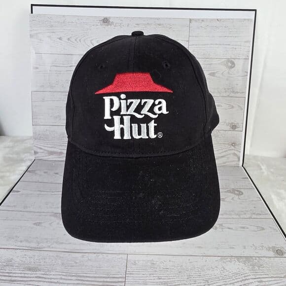 Pizza Hut Employee Osfa Black Adjustable Embroidered Cap - Thumbnail 6