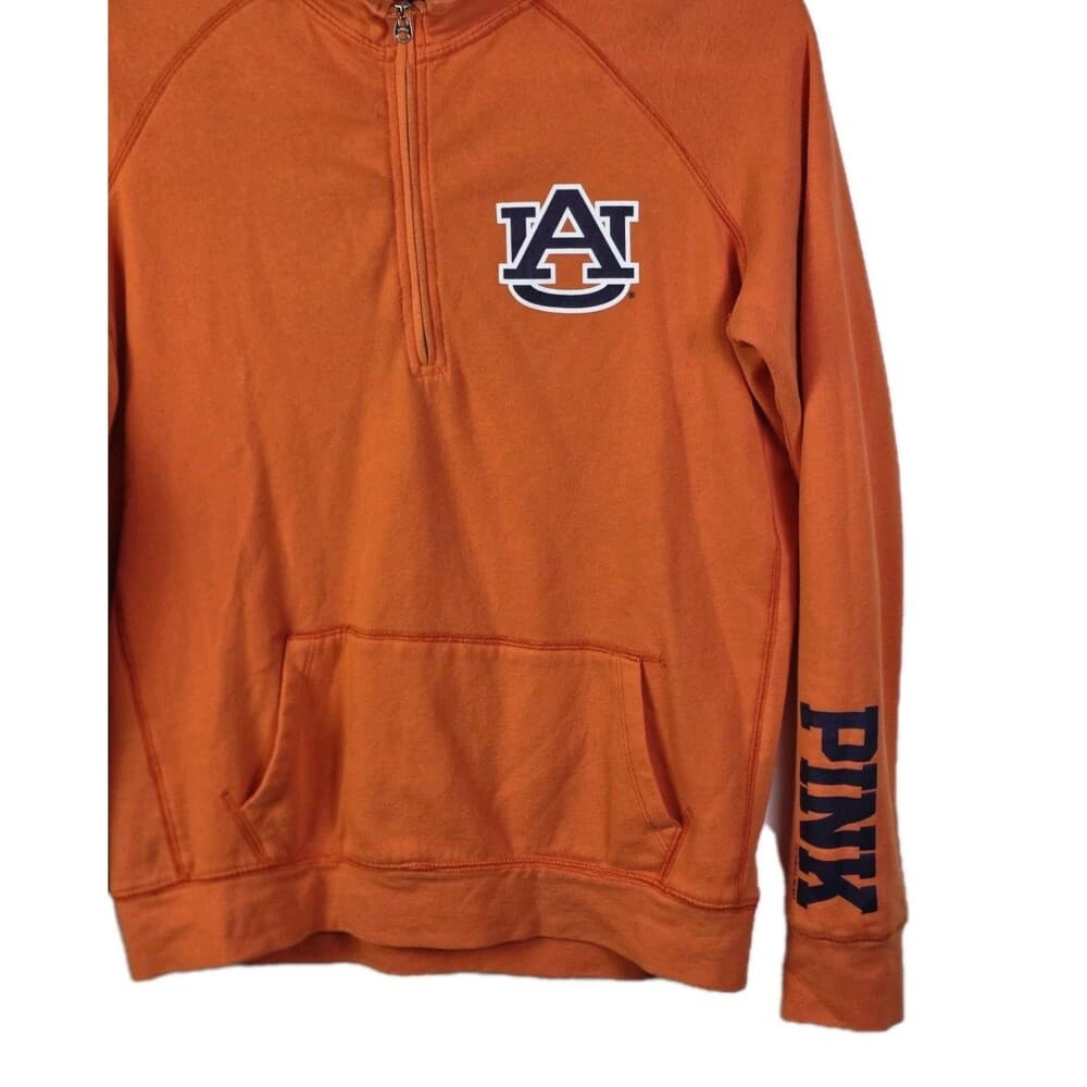 Victoria's Secret Pink Women's Large Orange Auburn University Sweatshirt - Thumbnail 2
