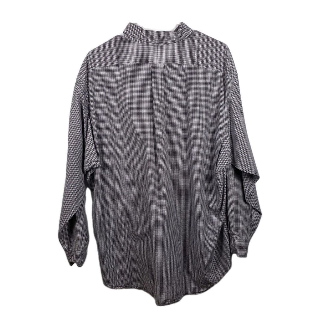 Polo Ralph Lauren Yarmouth Men’s‎ 17.5-34/35 Gray Glen Plaid Button Up Shirt - Thumbnail 4