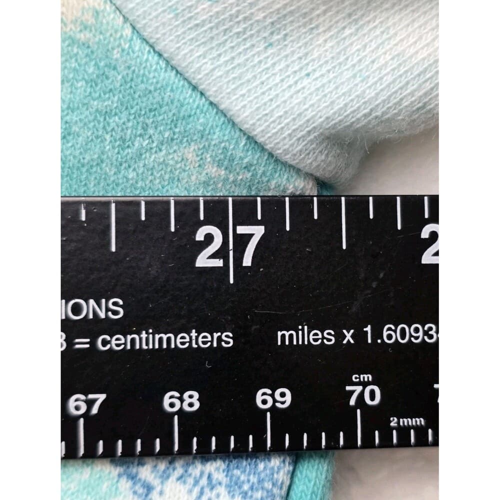 Nike Tye Dye Hoodie XL Preowned Crop Teal White Womens - Thumbnail 4
