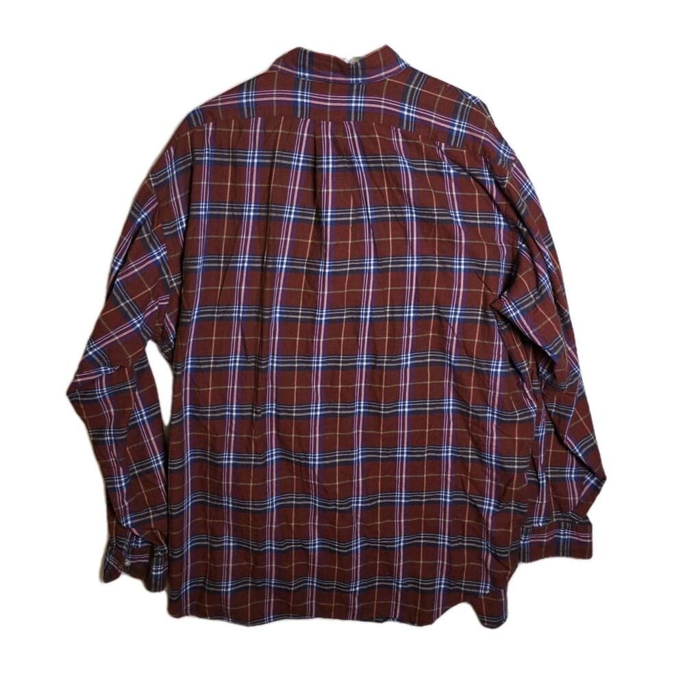 Daniel Cremieux Men's XL Multicolor Flannel Plaid‎ Long Sleeve Shirt - Thumbnail 6