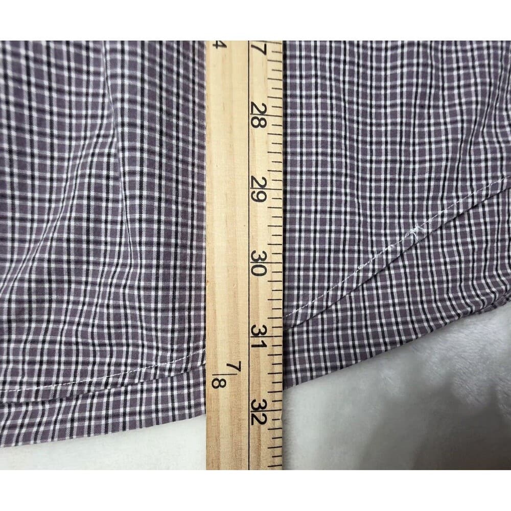 Polo Ralph Lauren Yarmouth Men’s‎ 17.5-34/35 Gray Glen Plaid Button Up Shirt - Thumbnail 5