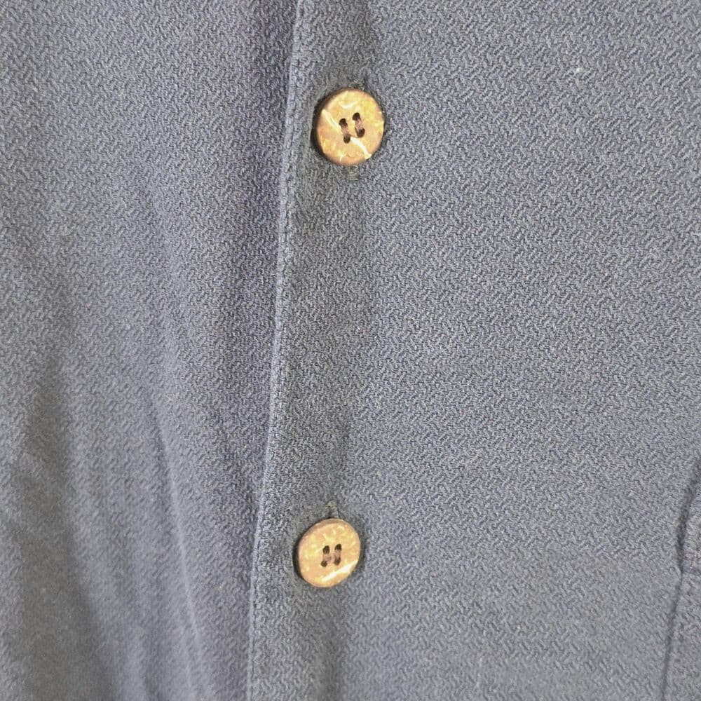Tommy Bahama Men’s Large Navy Blue Silk Poker Pirate Camp Button Down Shirt - Thumbnail 3