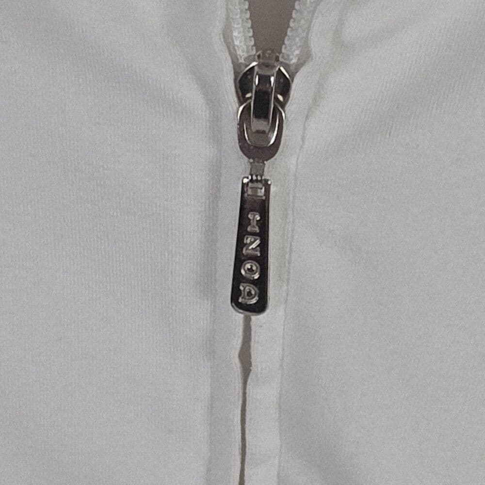 IZOD Woman’s Large Stretch White Full Zip‎ Hoodie - Thumbnail 3