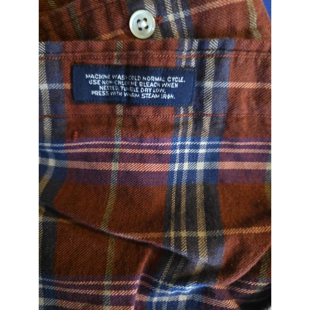 Daniel Cremieux Men's XL Multicolor Flannel Plaid‎ Long Sleeve Shirt - Thumbnail 3