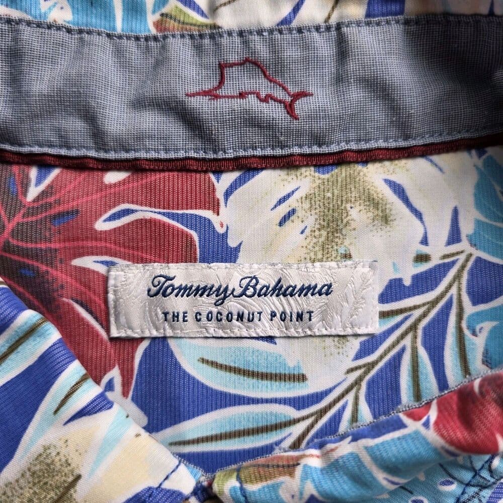 Tommy Bahama Men’s XXXL Hawaiian Tropical Multicolored Short Sleeve Shirt - Thumbnail 3