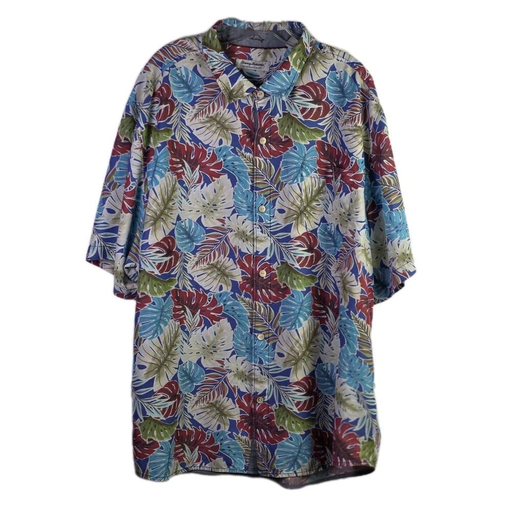 Tommy Bahama Men’s XXXL Hawaiian Tropical Multicolored Short Sleeve Shirt - Thumbnail 13
