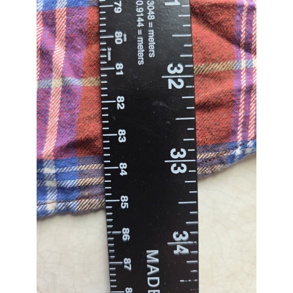 Daniel Cremieux Men's XL Multicolor Flannel Plaid‎ Long Sleeve Shirt - Thumbnail 7