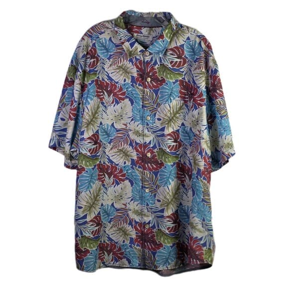 Tommy Bahama Men’s XXXL Hawaiian Tropical Multicolored Short Sleeve Shirt - Thumbnail 14