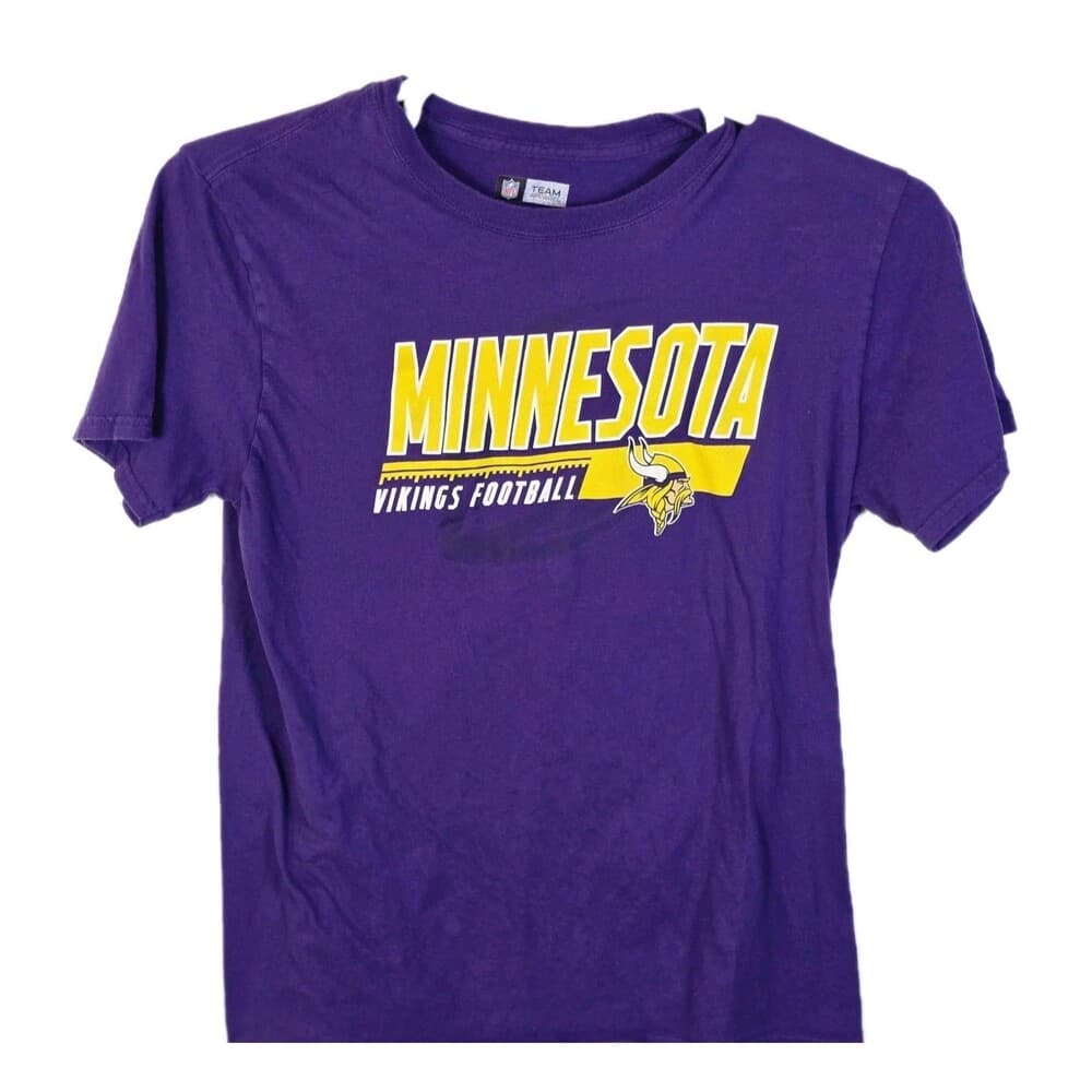 Team Apparel‎ Minnesota Vikings Men's Medium Purple Short Sleeve T-Shirt - Thumbnail 7