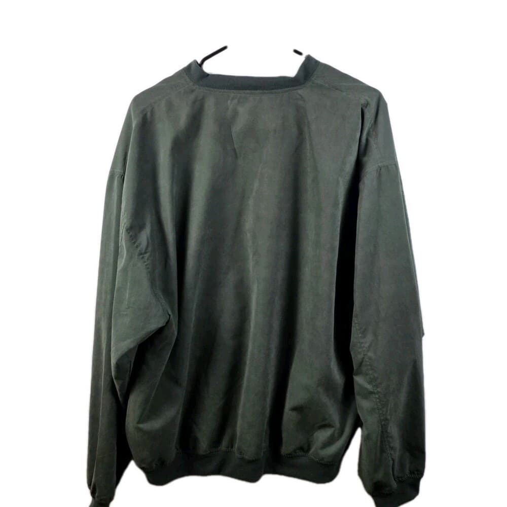 Mg Gold Men's Large Green V-Neck Long Seeve‎ Pullover - Thumbnail 4