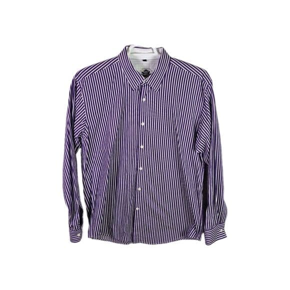 International Laundry Men's XL Fushia / White‎ Striped Long-Sleeve Shirt - Thumbnail 12