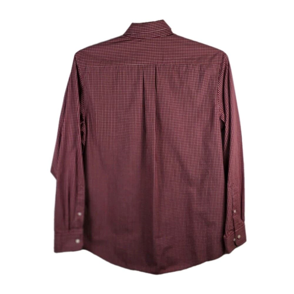 Croft & Barrow Men's 16 34/35 Easy Care Red Checkered Long Sleeve Button Up - Thumbnail 5