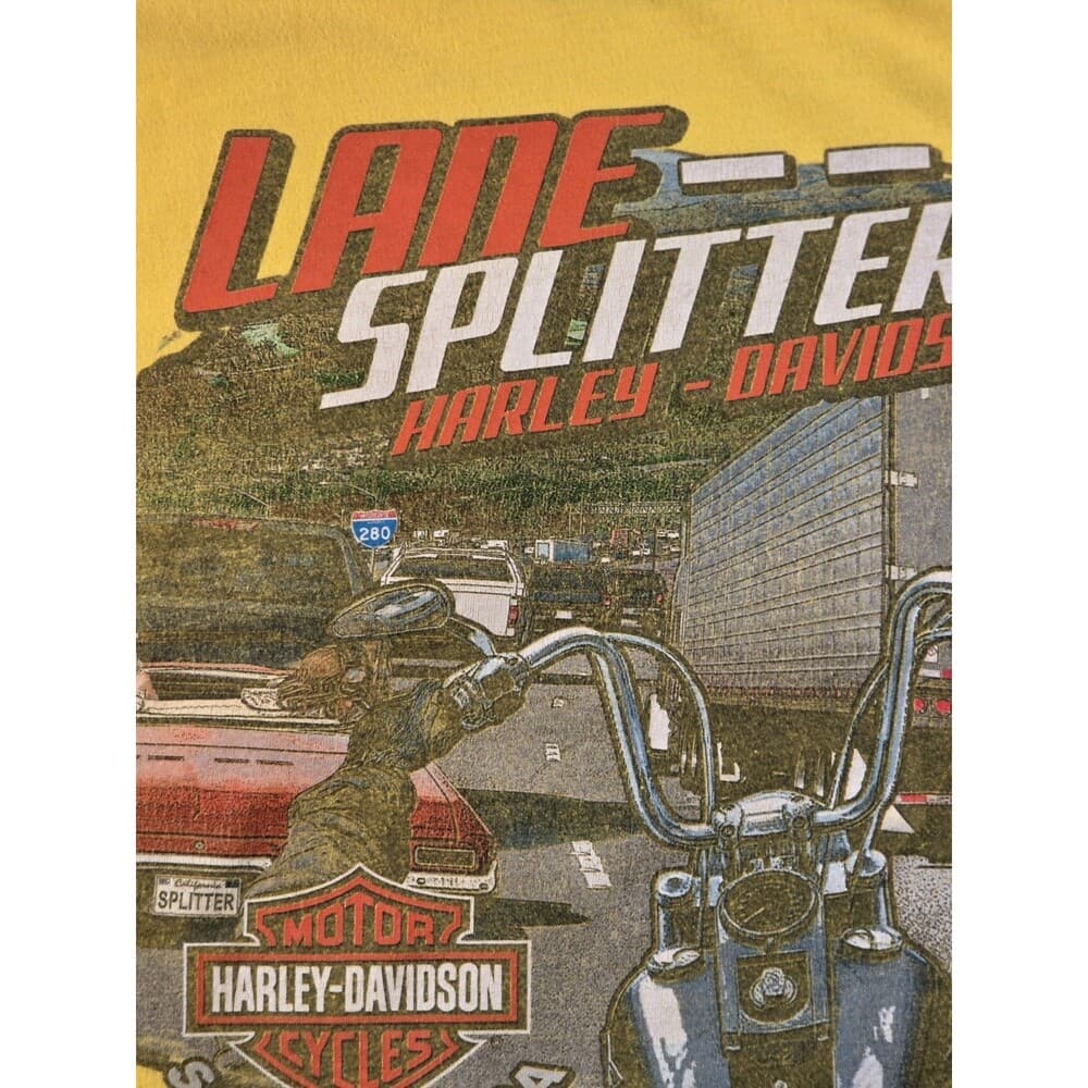Harley Davidson New Port Richey Florida 2016‎ Yellow Shirt Size XL - Thumbnail 5