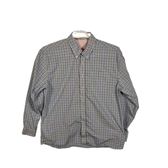 McILHenny By Tabasco Dry Goods Men's XL Pastel Pink‎ Blue Long Sleeve Shirt - Thumbnail 9