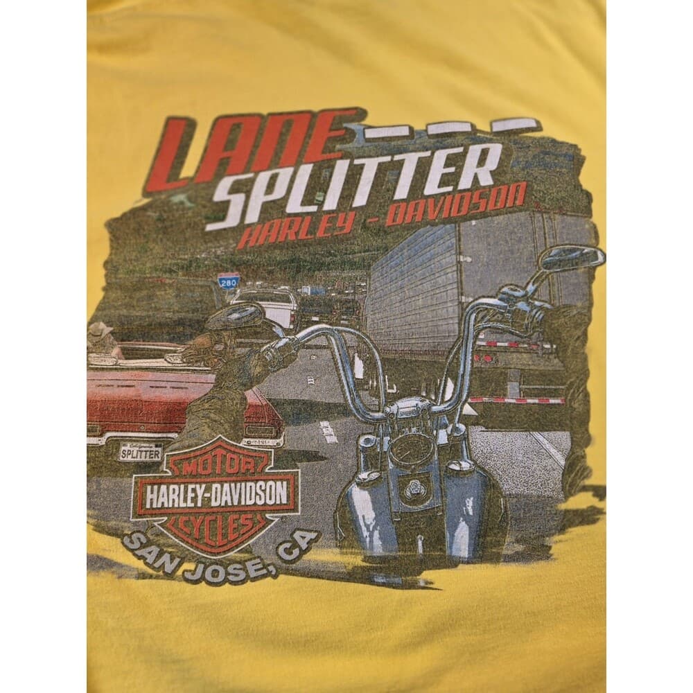 Harley Davidson New Port Richey Florida 2016‎ Yellow Shirt Size XL - Thumbnail 6