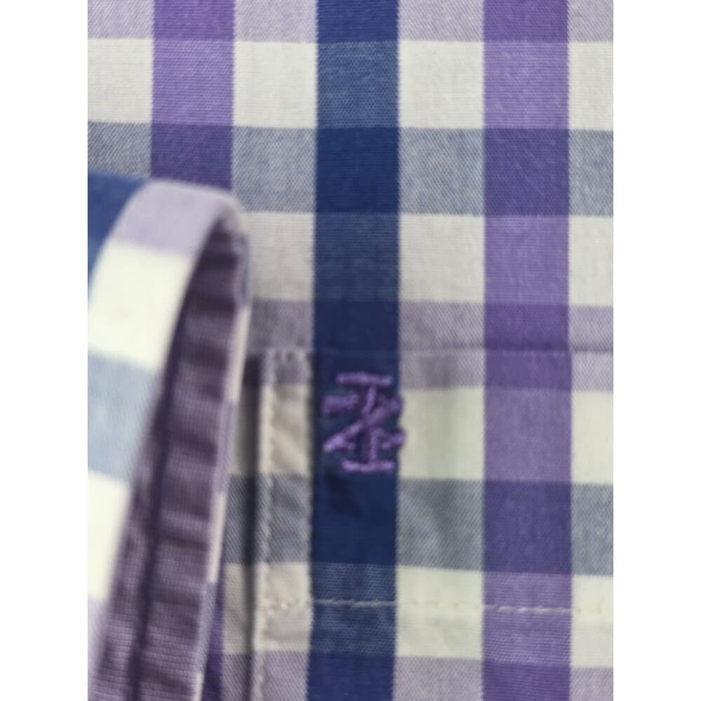 IZOD Men's XXL Plaid Multicolored Button‎ Up Shirt - Thumbnail 2