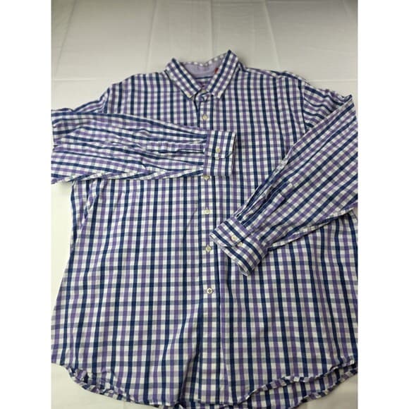 IZOD Men's XXL Plaid Multicolored Button‎ Up Shirt - Thumbnail 9