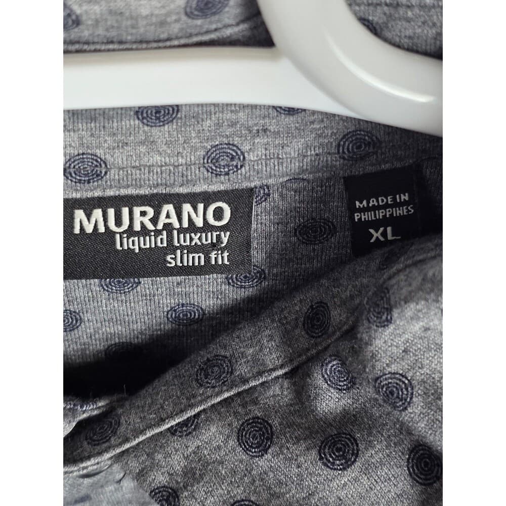 Murano Liquid Luxury Men's XL Slim Fit Long Sleeve Button‎ Up Shirt - Thumbnail 2