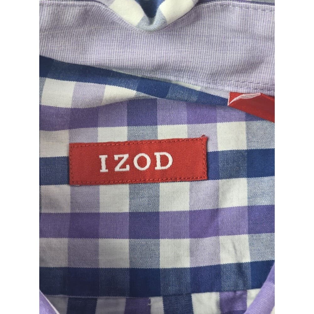IZOD Men's XXL Plaid Multicolored Button‎ Up Shirt - Thumbnail 3