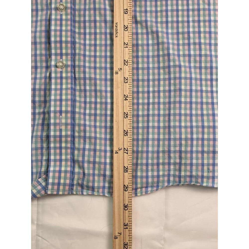 McILHenny By Tabasco Dry Goods Men's XL Pastel Pink‎ Blue Long Sleeve Shirt - Thumbnail 7