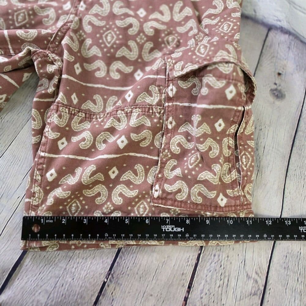 American Rag Men's 29" Brown Paisley Cargo Shorts - Thumbnail 11