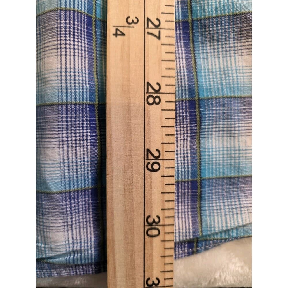 Alan Flusser Men's‎ XXL Multi-Colored Checkered Long Sleeve Button Up Shirt - Thumbnail 5