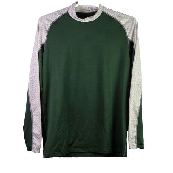 Under Armour Men's XL Green Coldgear Gym Stretch Compression Long Sleeve Shirt - Thumbnail 7