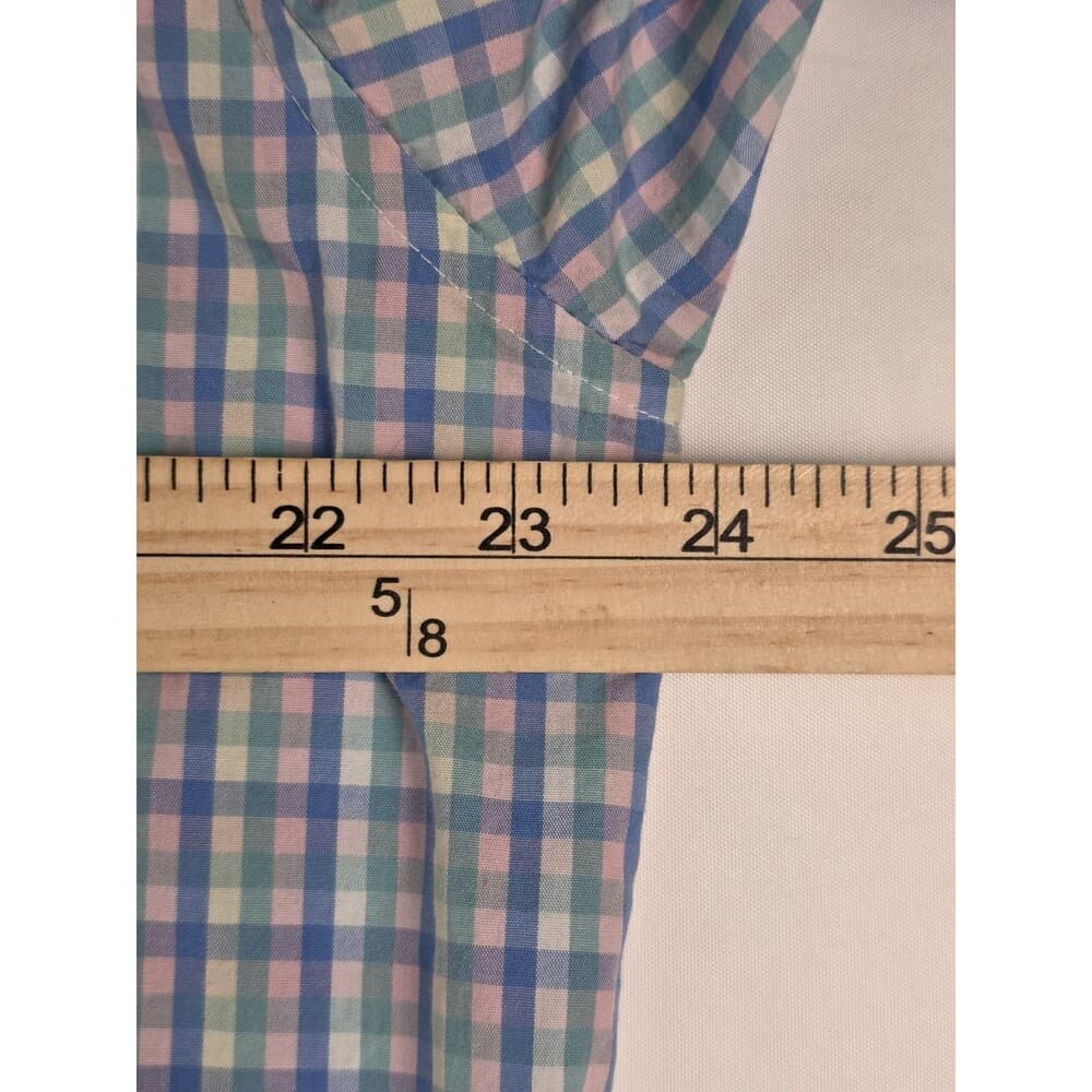 McILHenny By Tabasco Dry Goods Men's XL Pastel Pink‎ Blue Long Sleeve Shirt - Thumbnail 4