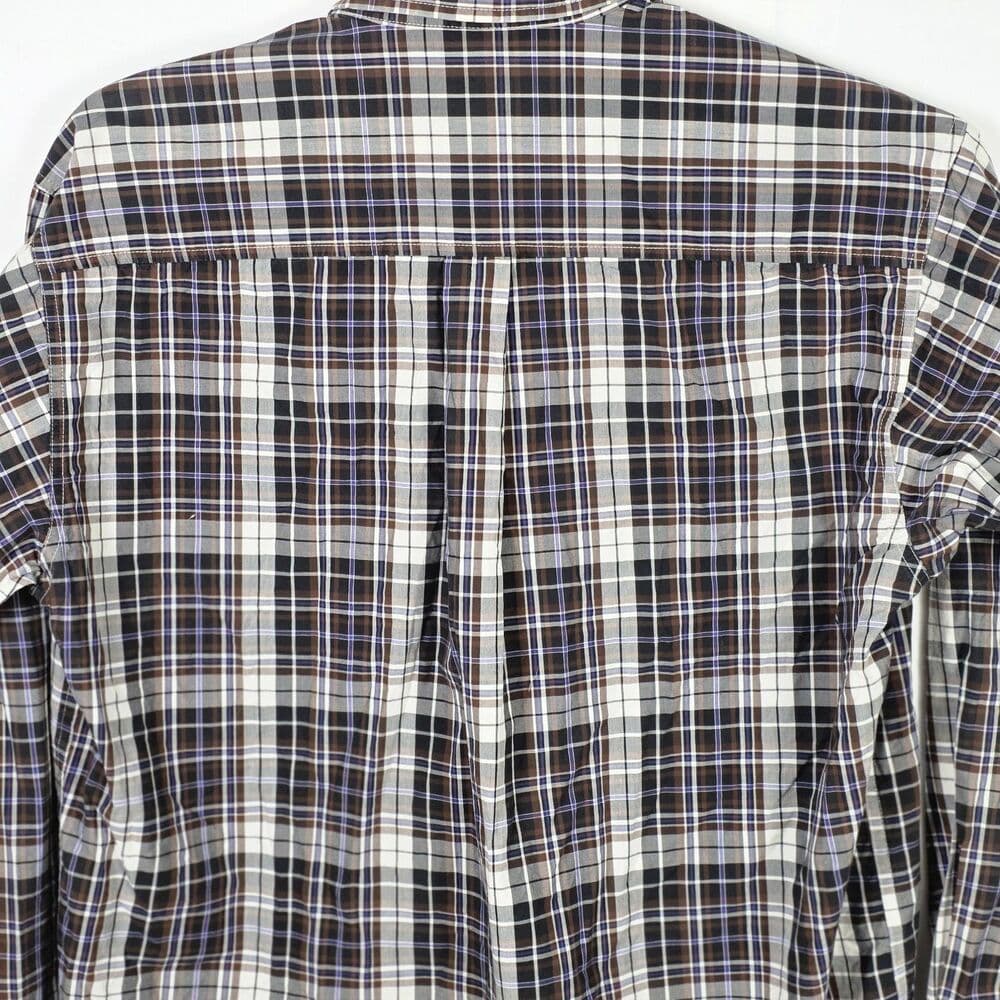 Cinch‎ Men’s Medium Plaid Multicolor Long Sleeve Button Up Shirt - Thumbnail 7