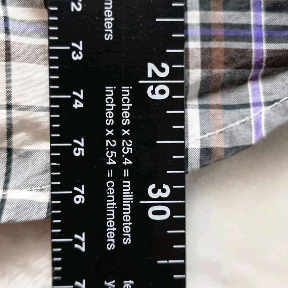 Cinch‎ Men’s Medium Plaid Multicolor Long Sleeve Button Up Shirt - Thumbnail 9